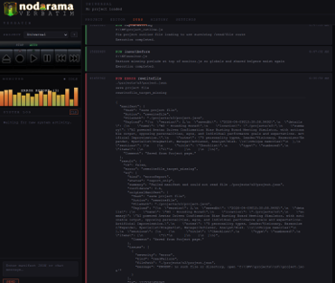 Verbatim diagnostics panel