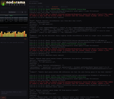 Verbatim run history
